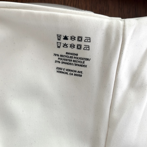 Reformation Bella Ecomove Active Dress White - Size L - Picture 9 of 9